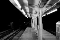 Bryn Mawr L Stop, night