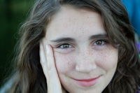 Anneke Thorne, on a wilderness camping trip