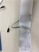 RC4 wireless dimmer and battery pack in elastic belt