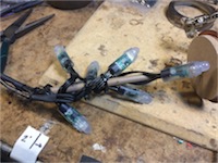 View of disassembled mason jar