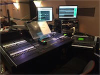 View of the controller attached to an M7CL console